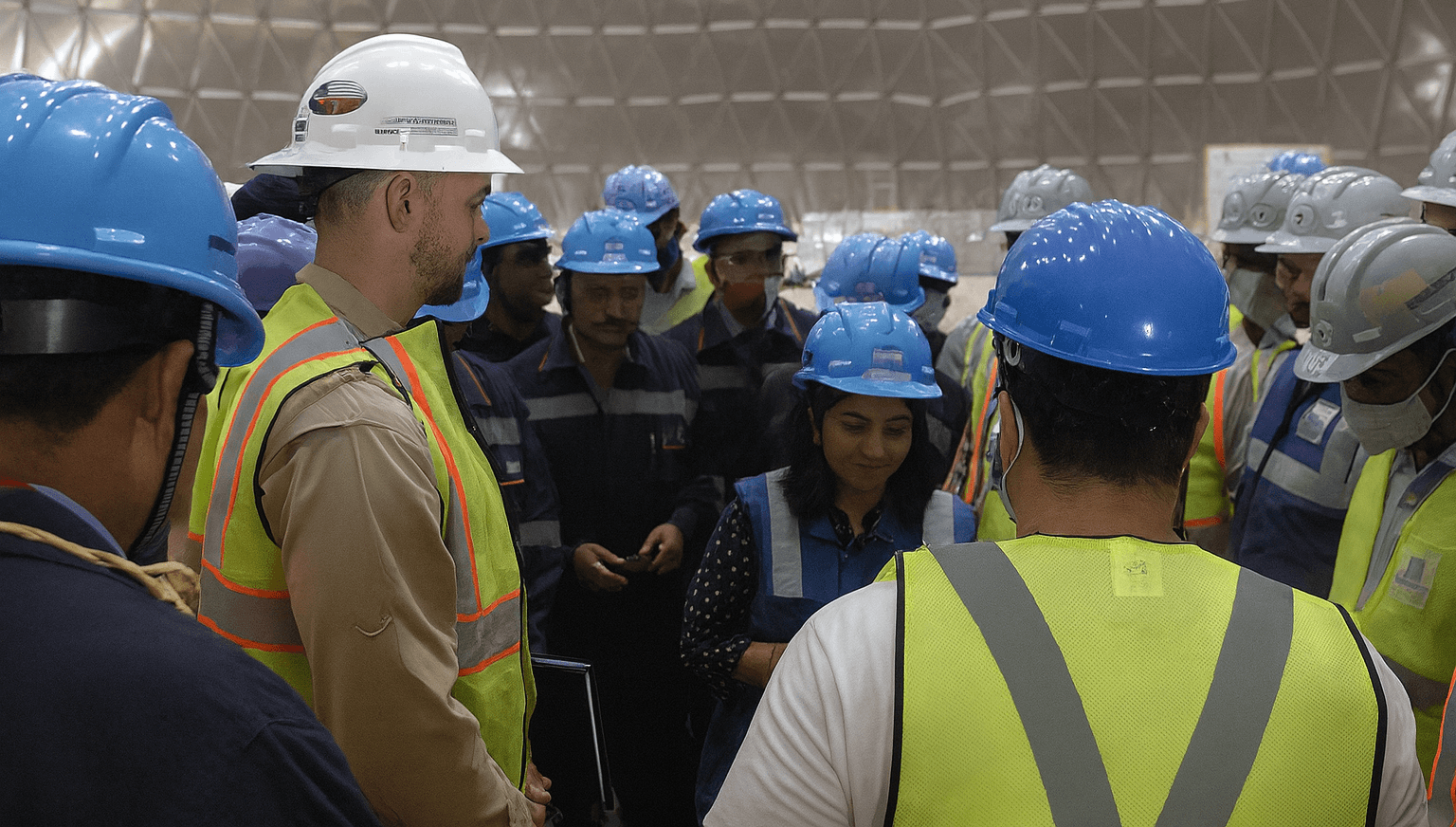 125 Mtr Aluminum Dome Roof - HRRL Barmer At Shri Ram Construction Company Delhi - SRCC Delhi