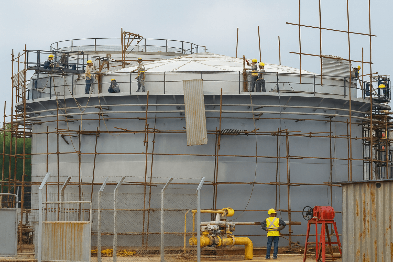 26 Aluminum Dome Roofs Installation At Shri Ram Construction Company Delhi - SRCC Delhi